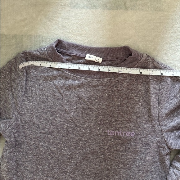 tentree Heathered Gray Crew Neck Sweater - Picture 4 of 5